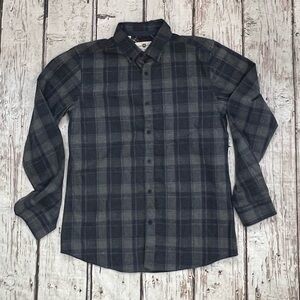 Steel & Jelly Plaid Gray Button Down Long Sleeve British Design Shirt